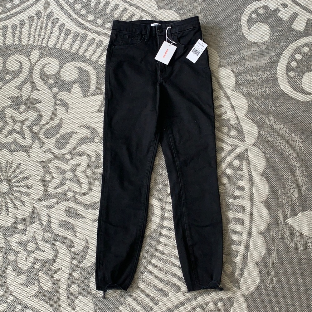Good American good waist crop size 4 / 27 black